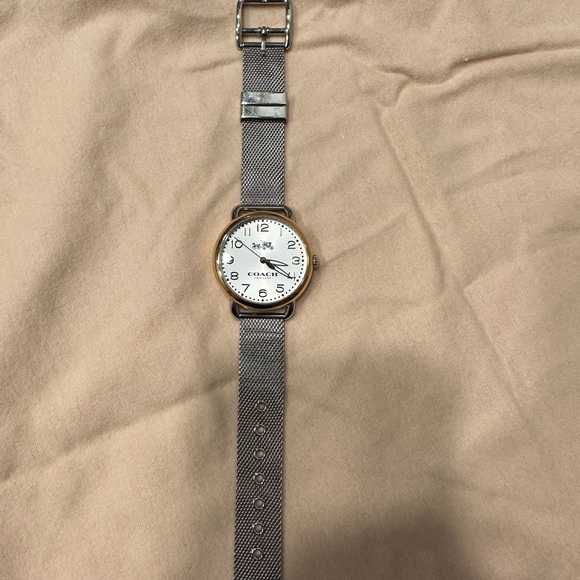 COACH Delancey Two-Tone Mesh Strap Watch - Picture 4 of 9
